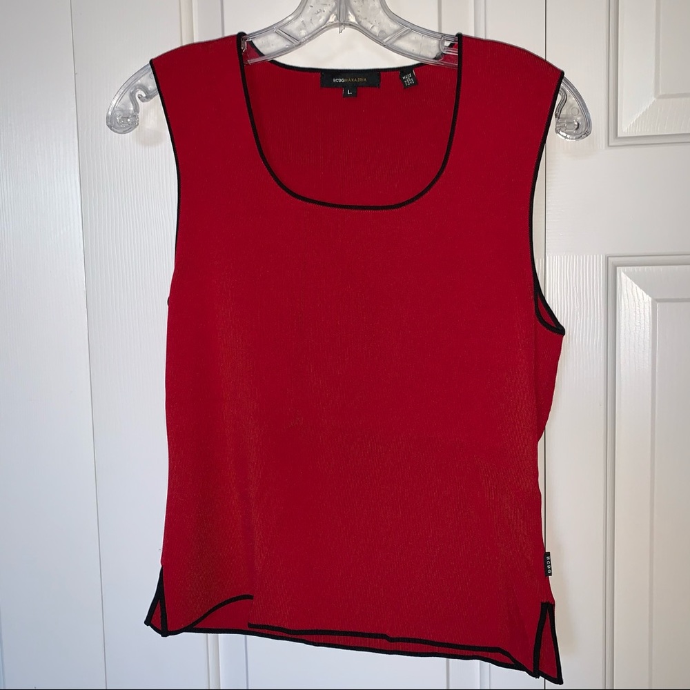 BCBGMAXAZRIA red tank top size large